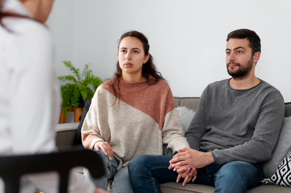 Couples counseling session