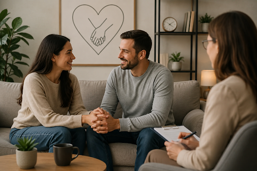 Couples therapy session for relationship growth